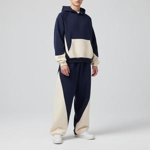 -Custom Men's Street Fashion Tracksuit Premium Cotton Casual <b>Set</b> Private Label OEM Manufacturer - Product Image 4