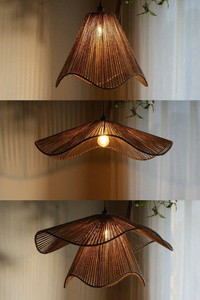 Handmade Natural Bamboo Pendant Lamp For Home And Restaurant Decoration - Product Image 5