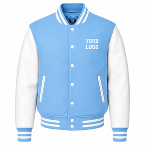 Veste Bomber Universitaire Unisexe d'Hiver de Haute Qualité, Style Décontracté, Boutonnée, Personnalisable, pour Hommes, Uniforme de Baseball - Product Image 1