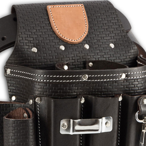 High Quality Best Selling OEM Customizable Waterproof Lightweight Professional Heavy Duty Genuine Leather Waist Tool Bag 12L - Product Image 6