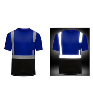 Camisetas de Trabajo de Poliéster con Logotipo Personalizado al por Mayor, Ropa de Seguridad Reflectante Cómoda, Camisetas de Trabajo - Product Image 5