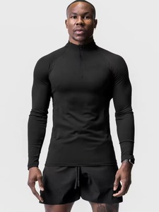 Fabricant de T-shirts de Performance Personnalisés pour l'Entraînement – Vêtements de Compression de Sport Anti-Transpiration en Polyester et Spandex avec Broderie et Marque Privée - Product Image 2