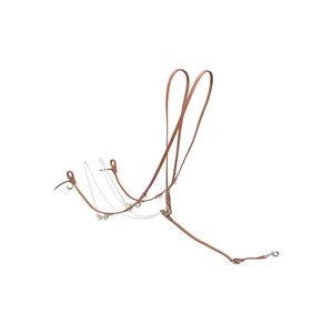 เชือกมาร์ติงเกลหนังสำหรับม้า พร้อมอุปกรณ์โลหะสำหรับขี่ม้า - Product Image 1