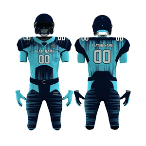 Nueva Llegada, Uniformes de Fútbol Americano Personalizados en Color, Conjunto Transpirable de Pantalones Cortos 100% Poliéster, Nombre del Equipo Personalizado, Unisex para Adultos - Product Image 4