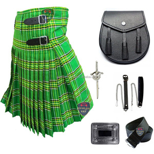 Ensemble 5 pièces de kilt écossais Onstyle pour homme (Laine acrylique) avec tartan, boucle de ceinture, épingle à kilt, sporran et Black Watch 5 Yard (Offre Spéciale) - Product Image 3