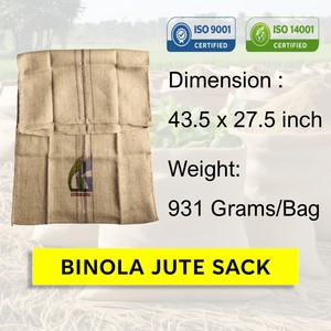 Bolsa de Yute de 43.5 x 27.5 Pulgadas, 931g, para Empacar Cacahuetes, Sacos de Arpillera de Grado Alimenticio, Venta al por Mayor, Goodman Global Bangladesh - Product Image 2
