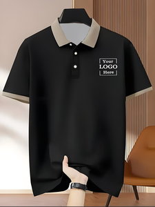 Camisetas Casuales Personalizadas para Hombre - Servicio OEM, Nombre del Equipo Personalizado, Impresión Frontal, Secado Rápido, Manga Corta, Azul Marino, Caqui, Contraste - Product Image 5