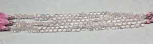 Perles facettées en forme de cœur en quartz rose naturel, pierres précieuses roses pour la fabrication de bijoux, vente en gros, fournisseur en vrac, exportation mondiale B2B - Product Image 3