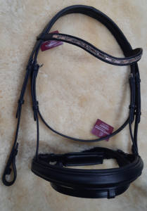 Brida de caballo de cuero de calidad superior, con diadema acolchada suave y banda para la nariz - Product Image 5