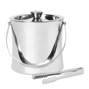 Cubo de Hielo de Acero Inoxidable con Asa de Cabeza de León Dorada de Lujo, Enfriador de Vino de Doble Pared, Cubo para Champán para el Hogar, Bar o Fiestas - Product Image 2