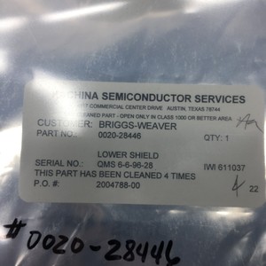 AMAT 0020-28446 VMC, Shield Lower G-12 8" 101 - Equipo y Piezas de Semiconductores de Confianza de la Marca Global Legacy - Product Image 6