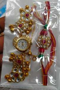Premium Quality Rakhi Combo Kashmiri Watch With Rakhi Beautiful Elegant Design Rakhi For Raksha Bandhan Rakhi Gift For <b>Sister</b> - Product Image 4