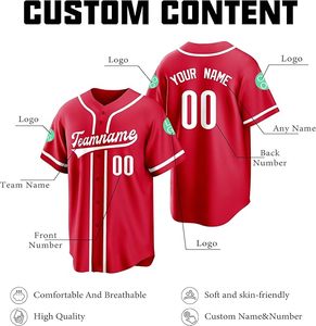 Custom <b>Baseball</b> Jersey – Personalized with Your Name, Number & Logo | Stitched or Printed | Men, Women, Youth Sizes - Product Image 2