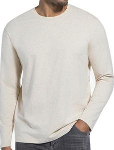 เสื้อยืดผู้ชายทรงหลวมพิมพ์ลายแขนยาวผ้าฝ้าย 100% - Product Image 4