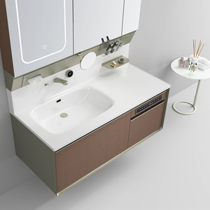 Usine directe luxe pierre artificielle modèle 24D haute qualité résistant à l'eau peint finition salle de bain vanité chambre intelligente - Product Image 6