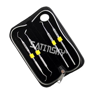 Ensemble de 9 Curette Gracey bleue manche creux parodontal base de qualité allemande d'instruments dentaires de haute qualité - Product Image 4