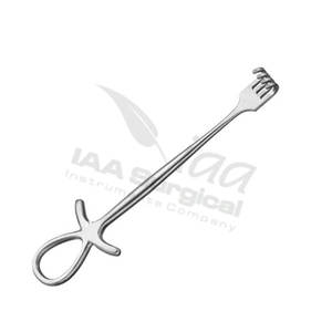 Écarteur chirurgical manuel 195 mm (7,34 po) à 4 branches, mâchoires émoussées, profondeur 9,30 mm, largeur mâchoires 16,30 mm, usage hospitalier - Product Image 1