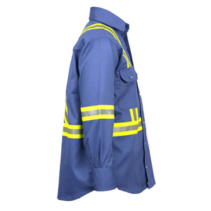 Camisas de trabajo personalizadas para hombre, 100% algodón, con botones, resistentes al fuego, para soldar, de manga larga, estampadas. - Product Image 2