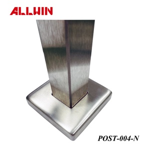 Stainless Steel Glass Panel Single Slot Railing Handrail <b>Round</b> <b>Post</b> - Product Image 3