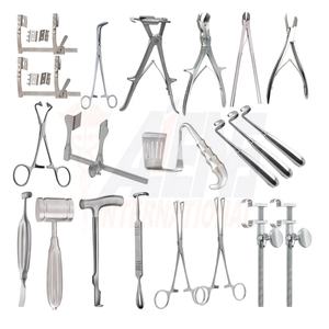 Ensemble d'instruments de thoracotomie manuels réutilisables en acier et métal de haute qualité pour la chirurgie cardiaque ouverte - Product Image 1