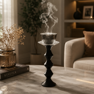 Designer Premium Hand-made Religious Wooden Metal <b>Bakhoor</b> Burner Arabic Incense Burner Mabkhara <b>Oud</b> Burner Ramadan Eid Gift - Product Image 2