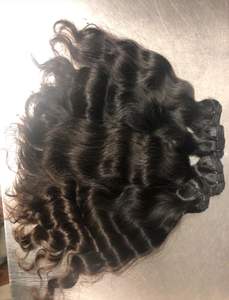 Precio más bajo Onda natural Crudo Sin procesar Cabello humano de un solo donante indio Barato Remy Grado Virgen Extensiones de cabello de alta calidad - Product Image 4