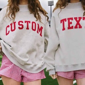 Gamecocks Heavyweight Cotton Fleece <b>Mock</b> <b>Neck</b> Sweatshirt Leopard Print Greek Sorority Chenille Letter - Product Image 3
