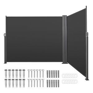 71\" X 236\" Outdoor Patio <b>Side</b> Awning 180 G/m2 Waterproof Polyester Fabric Retractable Sunshade Screen Sun Shelter - Product Image 1