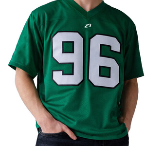 Camiseta de Fútbol Transpirable de Malla Verde para Hombre, Cuello en V, Uniforme de Equipo, Logotipo Personalizado, Ropa Deportiva, Fabricación de Marca Privada, Suministro al por Mayor - Product Image 4