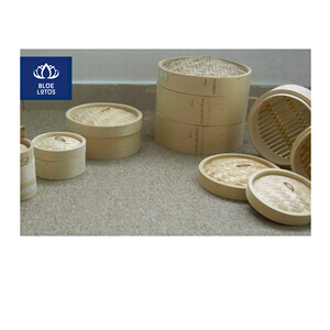 TENDANCES ACTUELLES : Cuiseur vapeur en bambou écologique, sûr et propre, ustensile de cuisine en bois pur, idéal pour la cuisson à la vapeur des pains et des légumes, prix direct - Product Image 1