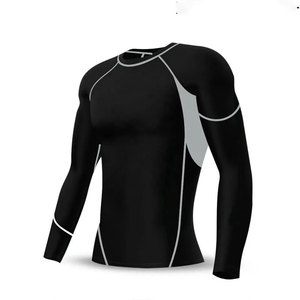 Ensemble de fitness compressif 2 pièces pour hommes, respirant, pour la gym et la course à pied, vente en gros personnalisée - Product Image 5