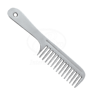 Mane <b>Comb</b> <b>Wide</b> Teeth Long Handle Aluminum Alloy/ Horse Grooming Tool, Horse Care Gear Tail Pulling <b>Comb</b> - Product Image 3