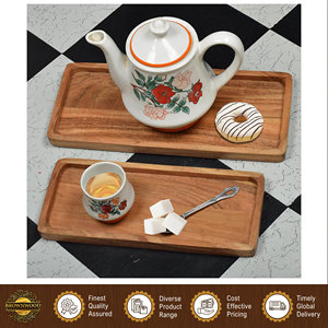 Nuevas Tablas de Servir Rectangulares de Madera de Acacia de Diseño Moderno y Alta Calidad, Aptas para Alimentos, para Fiestas de Barbacoa y Buffet - Product Image 6