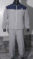 Ensemble de survêtement unisexe décontracté et respirant coupe-vent, veste à capuche tissée et pantalon de jogging, fermeture éclair intégrale, vêtements de sport d'extérieur, logo personnalisé
