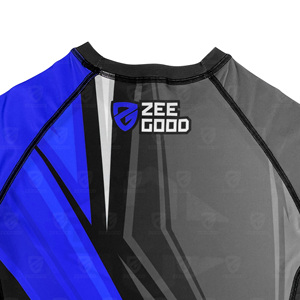 MMA Rash Guard <b>Surf</b> Shirt BJJ Rash Guard Men's Short Sleeve UPF50 Breathable Quick Dry Anti-Bacterial Swimming - Product Image 4