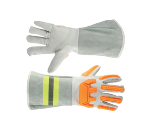 Guantes de Soldadura HOLY SIGNS INTERNATIONAL Resistentes al Calor de 10 Pulgadas con Muñequera Elástica y Características Antivibración - Product Image 6