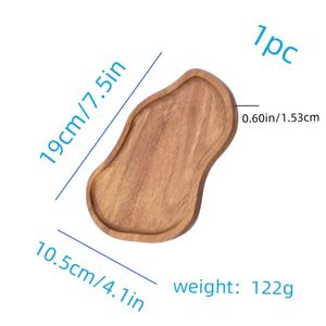 5 pezzi di pratici stoviglie in legno per snack, resistenti al calore e ai graffi, accessori da cucina, stoviglie per feste, decorazioni per la tavola - Product Image 4