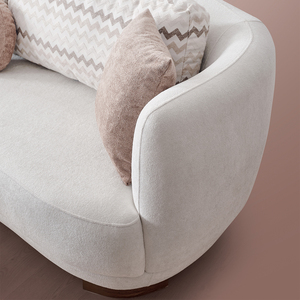 Sillón Contemporáneo de Alta Gama Hecho en Turquía, Patas de Madera, Brazos Acolchados, Súper Lujoso para Salas de Estar, Hoteles, Apartamentos, Colección Berfa - Product Image 5