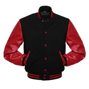 Nueva Chaqueta Varsity de Béisbol para Hombre, Chaqueta Bomber de Invierno con Letras Bordadas, Chaqueta Varsity de Lana y Cuero con Logotipo Personalizado de Alta Calidad 2026 - Product Image 3