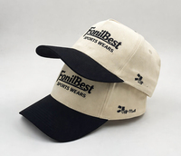 Casquette de baseball FonilBest 6 panneaux en acrylique, visière réglable, logo brodé en relief, respirante, imperméable, unisexe, décontractée, sportive