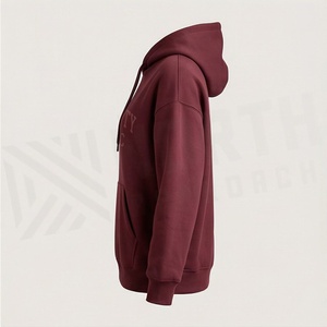 เสื้อฮู้ดดี้ทรงหลวมสำหรับผู้หญิง ดีไซน์ทันสมัย ขายส่ง ดีไซน์ใหม่ สีสันปรับแต่งได้ คุณภาพพรีเมียม แฟชั่นเสื้อสเวตเชิ้ต - Product Image 3