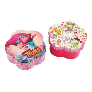 Caja de Hojalata con Forma de Flor Impresa Personalizada por el Fabricante, Envase de Hojalata de Grado Alimenticio para Regalos de Boda, Caja de Hojalata para Galletas, Chocolate y Dulces - Product Image 5