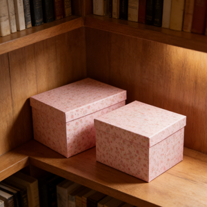 Caja de Regalo Biodegradable con su Propio Logotipo, Empaque de Lujo con Logotipo Estampado en Caliente, Caja Personalizada Hecha a Mano con Tapa y Base - Product Image 5