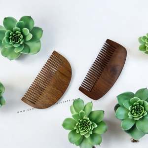 Handmade Wooden Comb Set Polished Natural Wood Rectangle Shape Tabletop Craft by HANDICRAFT HUB Uttar Pradesh Home Decoration - Product Image 6