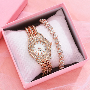 9716 Fashion Watch for Women With Diamond Watch Set Luxury Woman Watch Set With Bracelet - Product Image 4