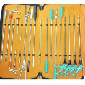 Ensemble complet de chirurgie laparoscopique de classe I Salaar Industry, 28 pièces, pince à griffer électrique en acier, dissectionneur, forceps, porte-aiguille, CE - Product Image 2