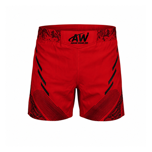 Askar Wear Ind Men's MMA <b>Shorts</b> Red Black Sublimation Printed Quick Dry Mixed Martial Arts Fight Gear Regular Fit - Product Image 1