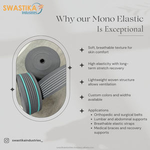 Sangle élastique respirante en monofilament pour ceintures de compression médicale et supports orthopédiques Sangle élastique médicale - Product Image 4