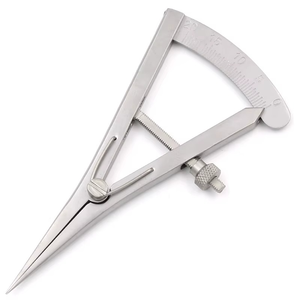 เครื่องวัดขนาดรูรูปแบบคาลิปเปอร์ Blink Surgident Caliper Castroviejo สำหรับการรักษาทางทันตกรรมและจักษุวิทยา ทำจากสแตนเลสสตีล ระดับ Class I ขนาดปรับแต่งได้ - Product Image 1