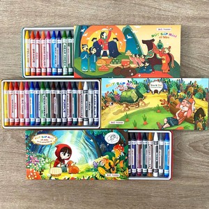 Service OEM : Ensemble de 18 crayons de cire non toxiques, effaçables et anti-taches pour enfants - Product Image 1